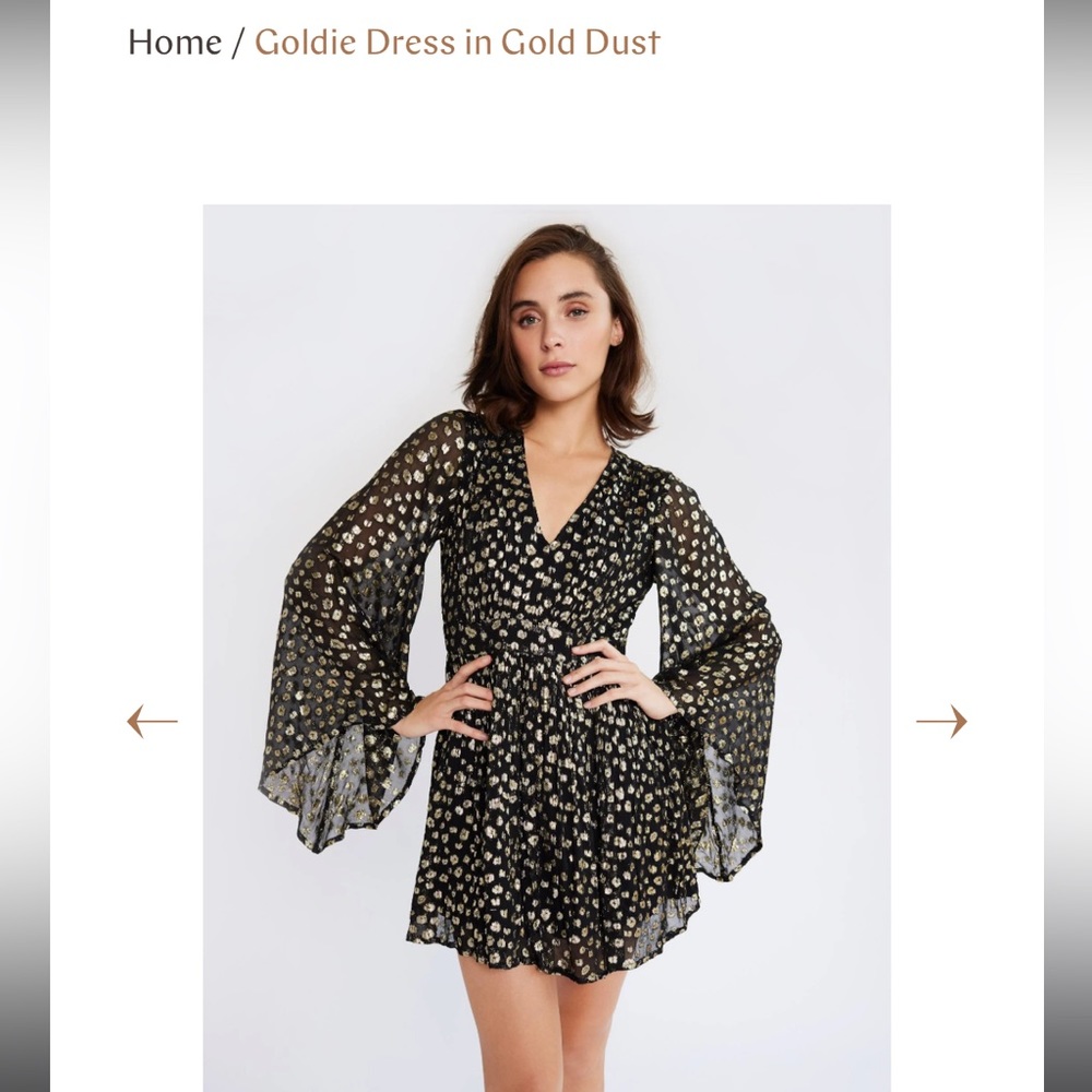 Mille Goldie mini dress size L 8-10